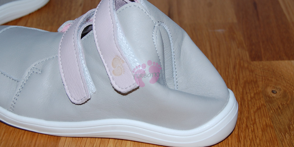 Baby Bare Shoes FEBO FALL GREY PINK